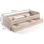 Ausziehbett Enzo Sonoma 90x200 cm Vitalispa