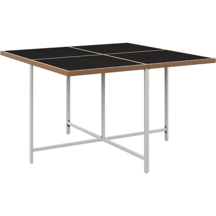 LVHOM 7-tlg. Garten-Essgruppe, Gartenmöbel Set mit Kissen, Gartenlounge-Set Akazie, Sitzgruppe Polyrattan, Loungeset Balkonset für 6 Personen – Bild 10