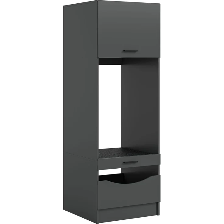 Waschmaschinenschrank (B/H/T: 66x195x68 cm) in anthrazit Nachbildung – Bild 2