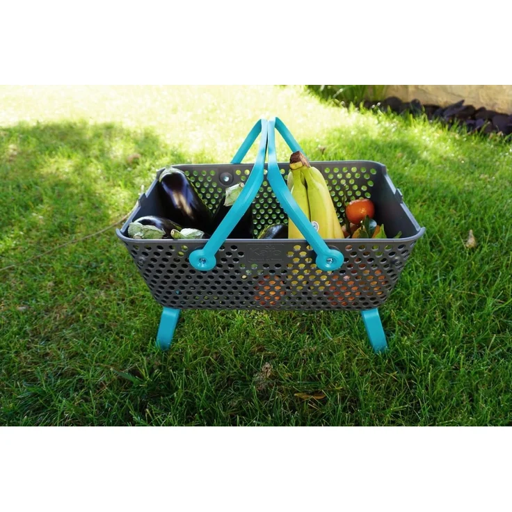 Kajo Erntekorb | grau / türkis (15 L) – Bild 11