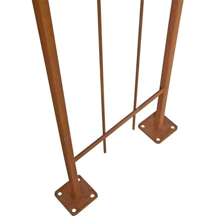 Rosenspalier Rosenbogen Torbogen 120 cm Rankhilfe Rost Metall Kletterhilfe Bogen – Bild 4