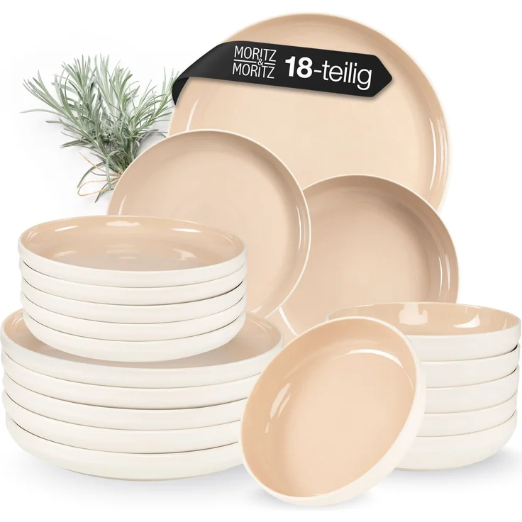 Moritz & Moritz CAVO Geschirrset 18tlg. - Almond – Bild 1