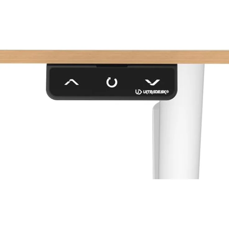 Ultradesk Pulsar Gerade Rechteckige Form MDF-Platten Stahl Gaming Weiß – Bild 10