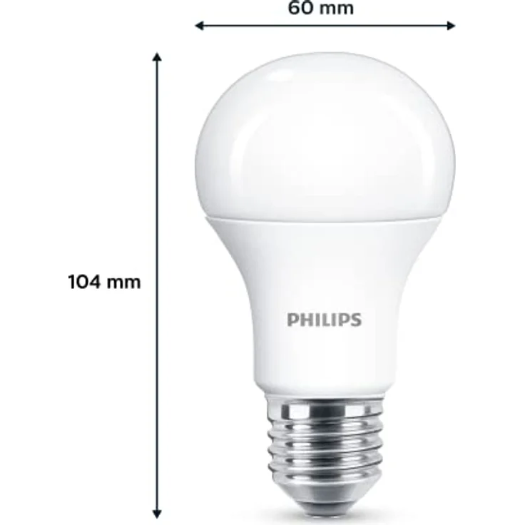 Philips LED Classic E27 Lampen 6-er Pack (75 W), matte LED Lampen mit warmweißem Licht, Lampen mit langer Nutzlebensdauer, alte Generation – Bild 4