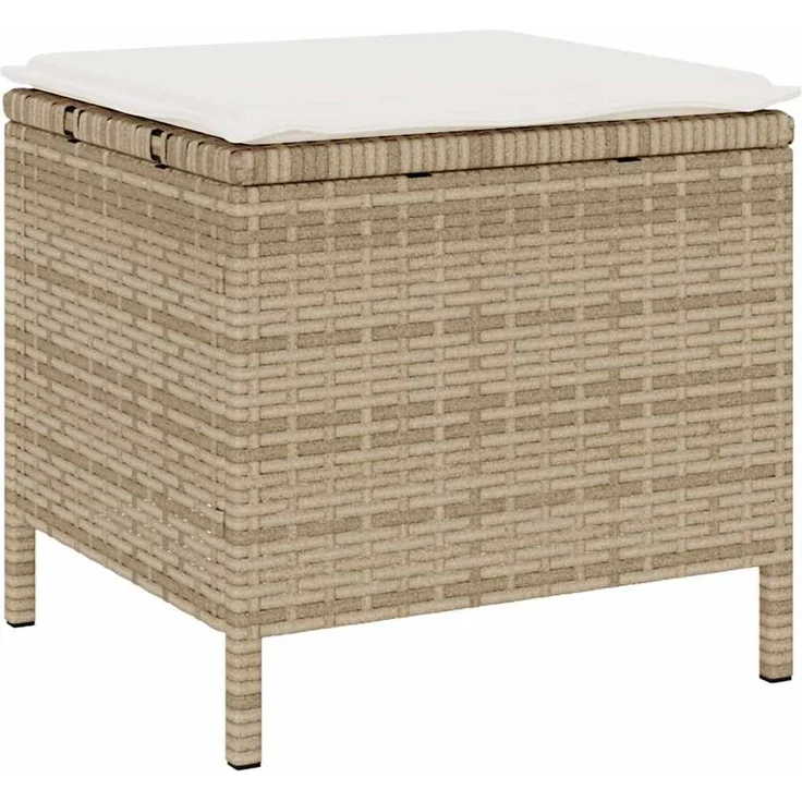 vidaXL Garten Essgruppe Beige Poly-Rattan 42007918 – Bild 5