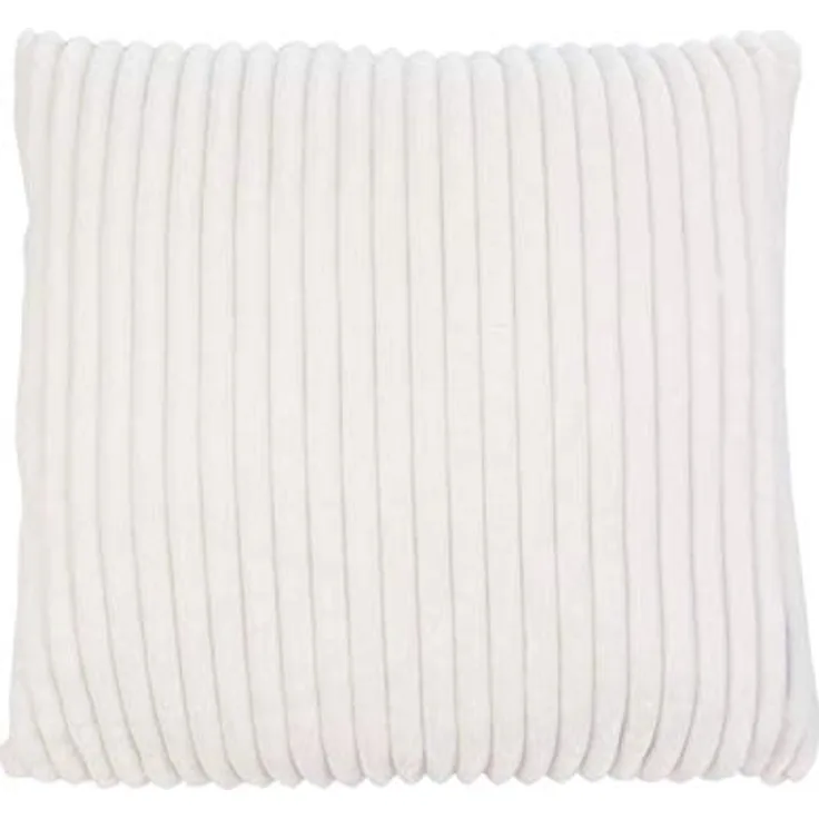 Gözze schoenesWohnen24 Decke, Wollweiß, 50x50cm, 100% Polyester, Maschinenwaschbar, Verdeckt Reißverschluss