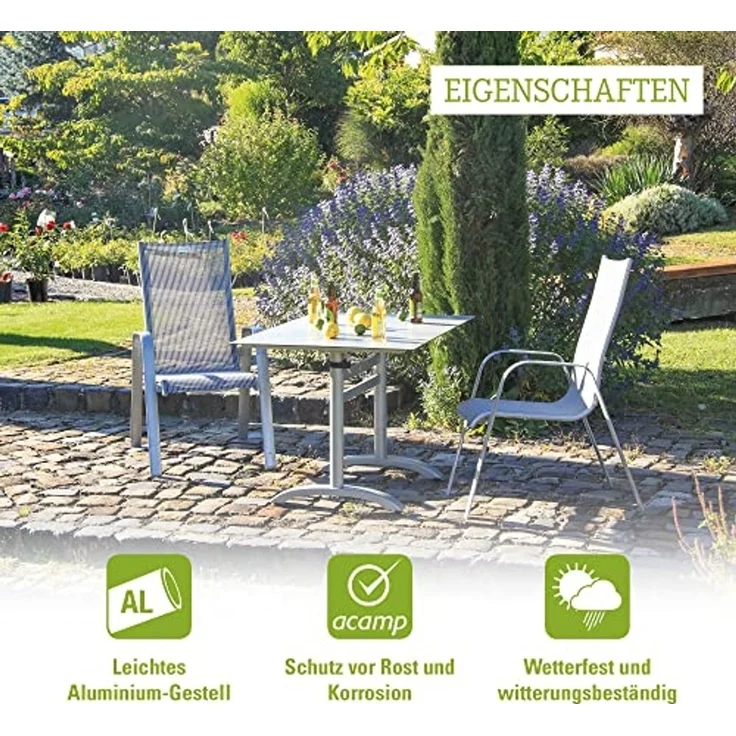 acamp Klapptisch acaplan HPL Tisch, platzsparend abklappbar – Bild 5