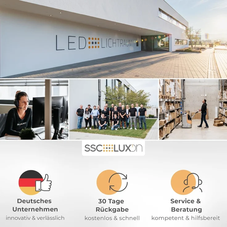 SSC-LUXon LED Außen-Wandleuchte LIMO Wandlampe außen Up & Down IP54 grau mit E27 LED 6W warmweiß 230V, Warmweiß – Bild 7