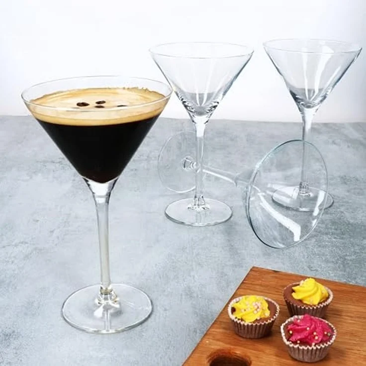 MamboCat Cocktailglas 4x Espresso Martini Helene Gläser 150ml mit Fuß Cocktailglas Feier, Glas – Bild 6