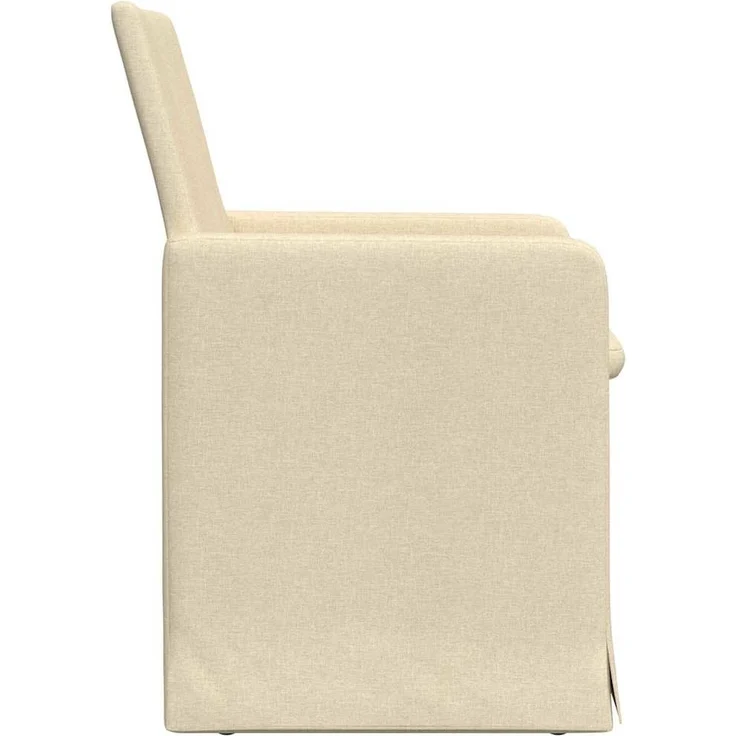 vidaXL Esszimmerstühle 2 pcs Creme 57 x 67 x 95 cm Stoff 42017910 – Bild 4