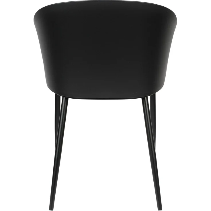 Esszimmerstuhl Gigi im 2er-Set, Schwarz mit Gestell aus Stahl 57x53,5x81 cm – Bild 5