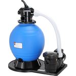 MONZANA® Sandfilteranlage 15.900 L/h Vorfilter 7 Wege Ventil 2in1 Adapter