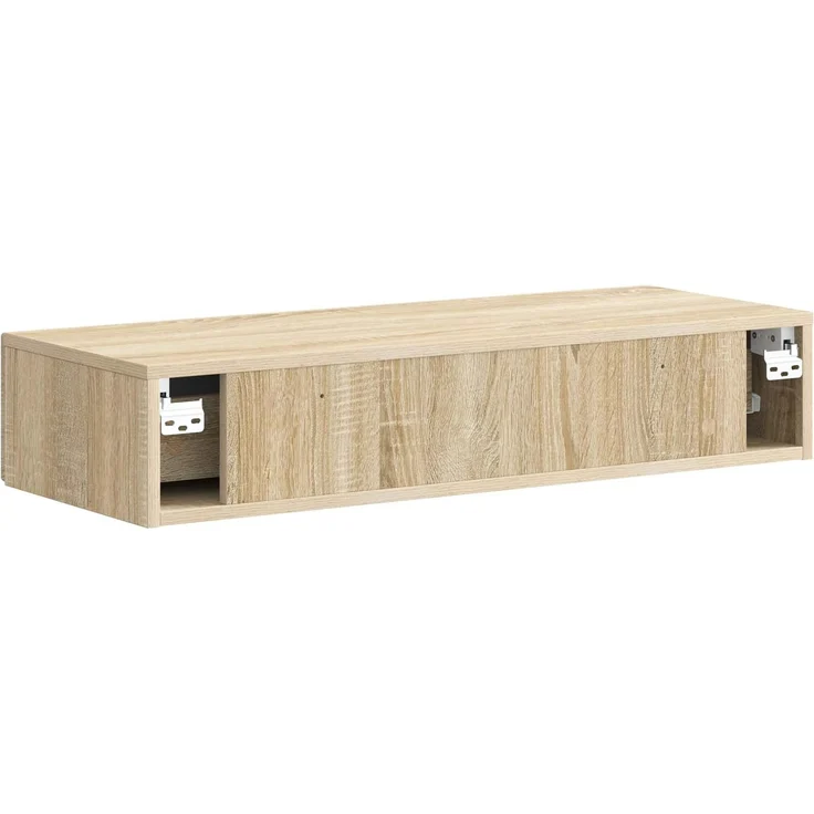 vidaXL Wandmontierter Beistelltisch Sonoma-Eiche 87,5 x 34,5 x 17 cm 899347 – Bild 6