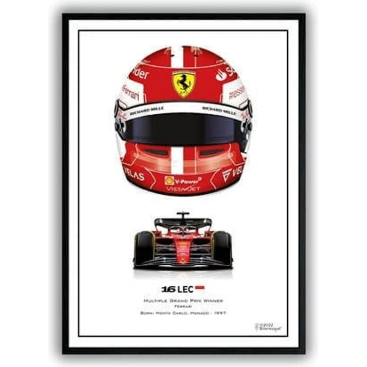 Poster Formel 1 Helme Rennfahrer Gewinner · Deko Print ohne Rahmen - I / 50x70 cm – Bild 4