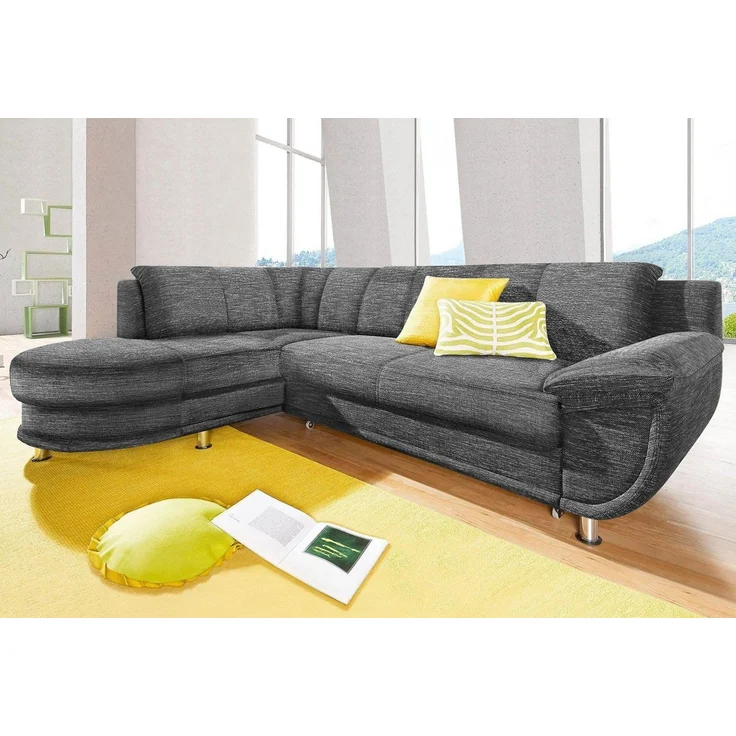 TRENDMANUFAKTUR Ecksofa Rondo, zeitlos und elegant, bequem, L-Form, wahlweise mit Federkern, wahlweise mit Bettfunktion – Bild 1