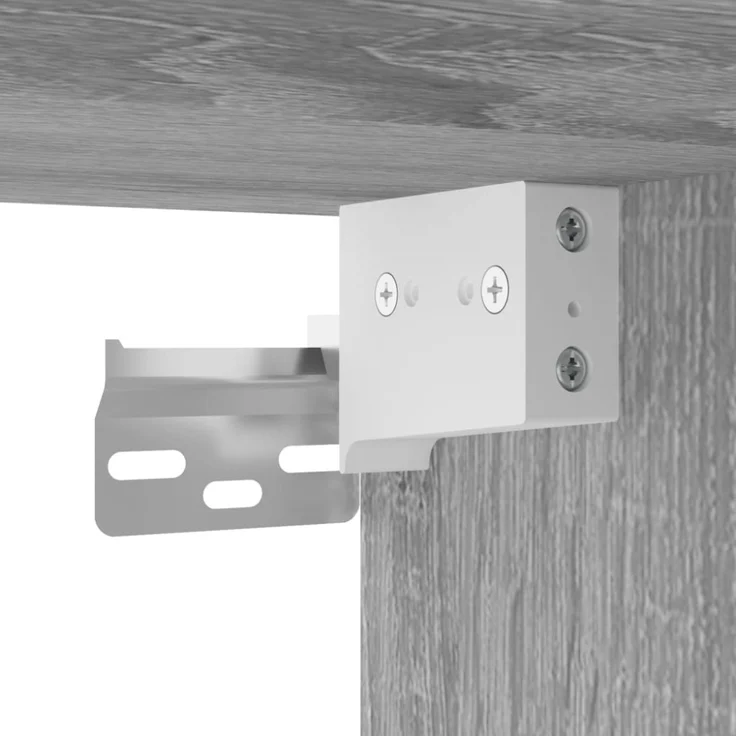 vidaXL 5-tlg. Wohnwand mit LED-Beleuchtung Grau Sonoma Holzwerkstoff 3216609 – Bild 11