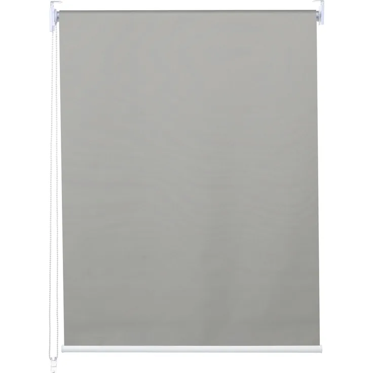 Rollo HWC-D52, Fensterrollo Seitenzugrollo Jalousie, 100x230 cm Sonnenschutz Verdunkelung blickdicht ~ grau