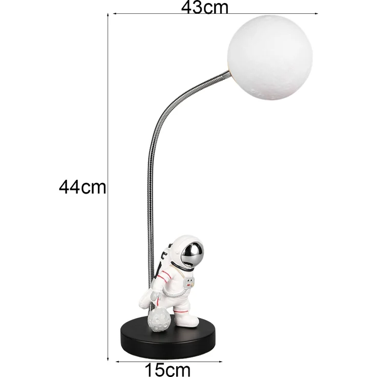 Ausgefallene Tischlampe ARM LED dimmbar, Deko Lampe USB betrieben, Höhe 44cm – Bild 3