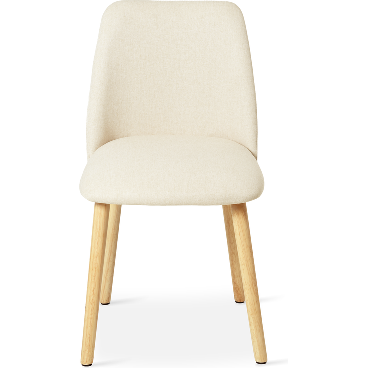 GOEURVANT 421 Esszimmerstühle 2er-Set, Webstoff - Beige – Bild 4