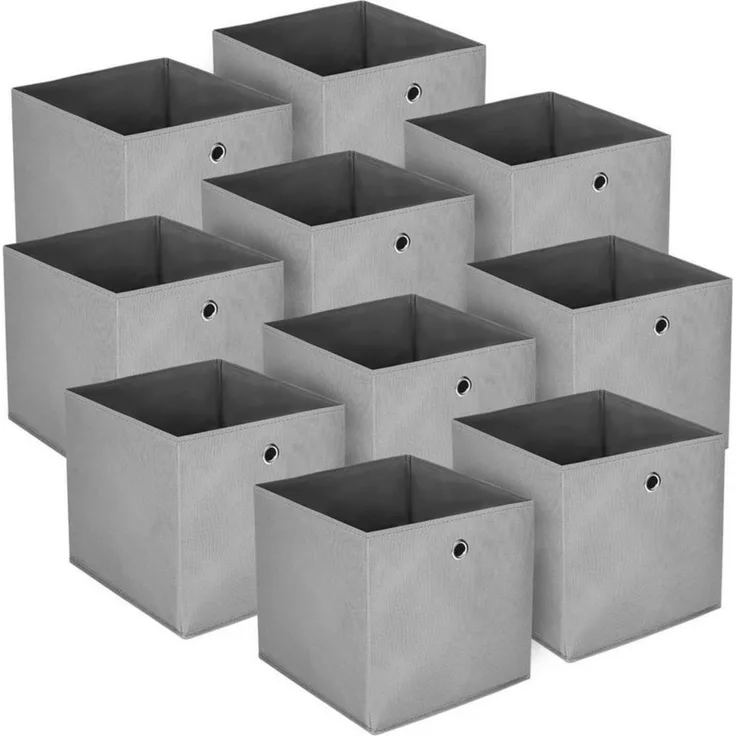 Youyijia Aufbewahrungsbox 10 Stück Aufbewahrungsbox Faltbox 32 x 32 x 32 cm