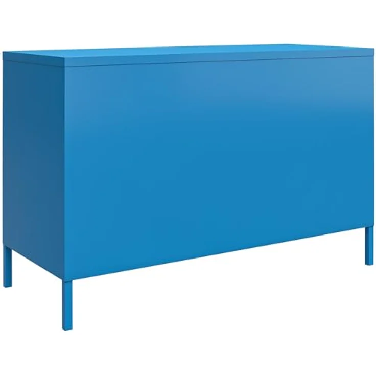 DHP Furniture Dorel Home Novogratz Cache, Metall, Schließfach, Aufbewahrung, blau, Einheitsgröße – Bild 5