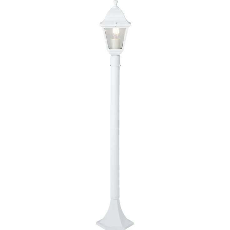 BRILLIANT Nissie Außenstandleuchte 100cm weiß | 1x A60, E27, 60W, geeignet für Normallampen (nicht enthalten)