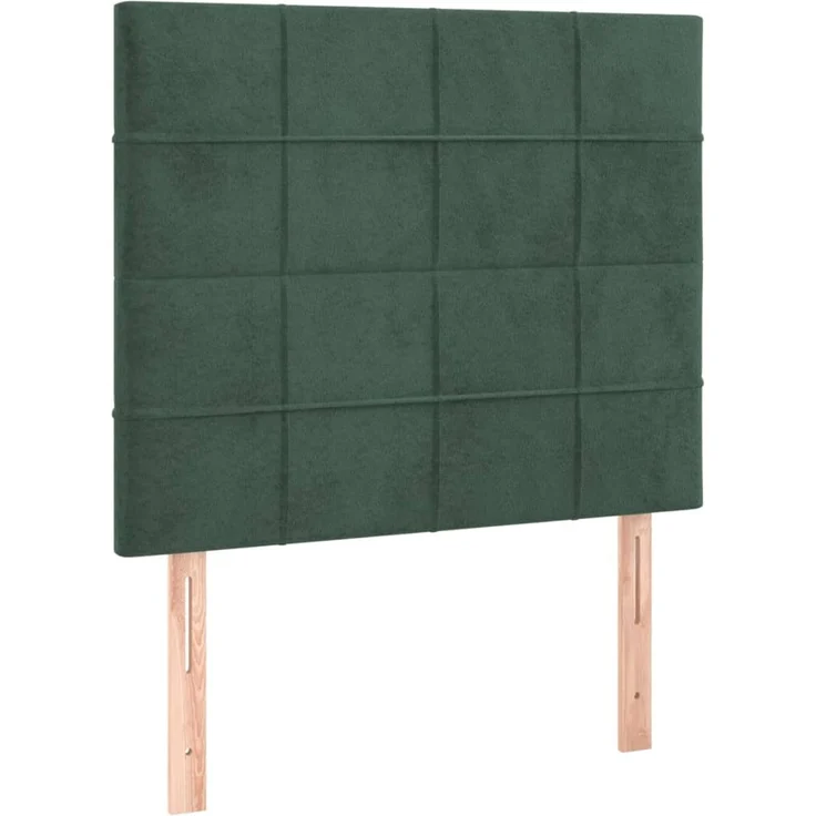 vidaXL Kopfteile 2 Stk. Dunkelgrün 90 x 5 x 78/88 cm Samt 3116371 – Bild 2
