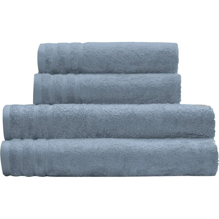 Kleine Wolke Handtuch Set Royal, 4 Stück (2 Handtücher 50/100 cm + 2 Duschtücher 70/140 cm), Frottier (Set, 4-St), Uni Farben, mit Bordüre, weich, in verschiedenen Sets erhältlich – Bild 2