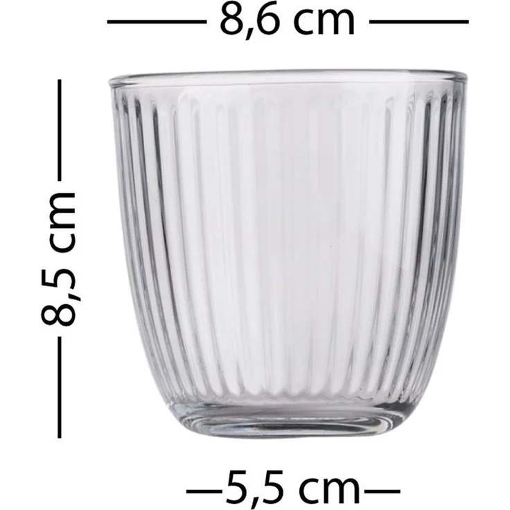 Hermia Concept 'Botanical 290' Gläser-Set (4-teilig), Gelb / Grün, 8,6 x 8,6 x 8,5 cm, 290 ml – Bild 6