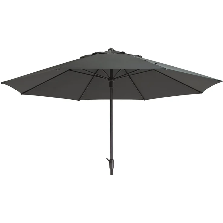Madison TIMOR Sonnenschirm Kurbelschirm Gartenschirm Ø400cm grau – Bild 1