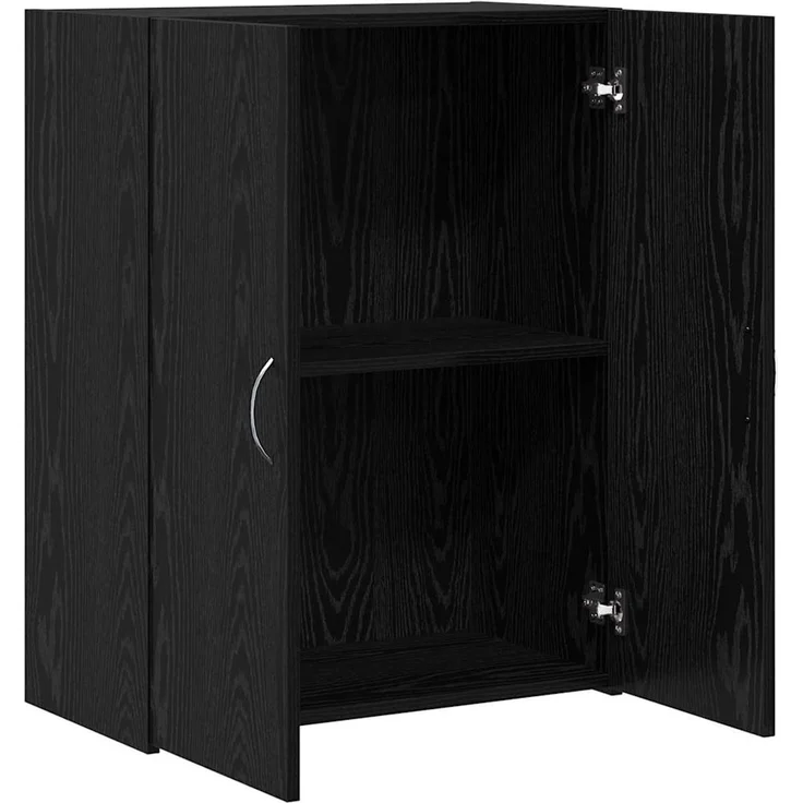 vidaXL Büroschrank Schwarz Eichen-Optik 70 x 32 x 77.5cm Holzwerkstoff 869122 – Bild 5