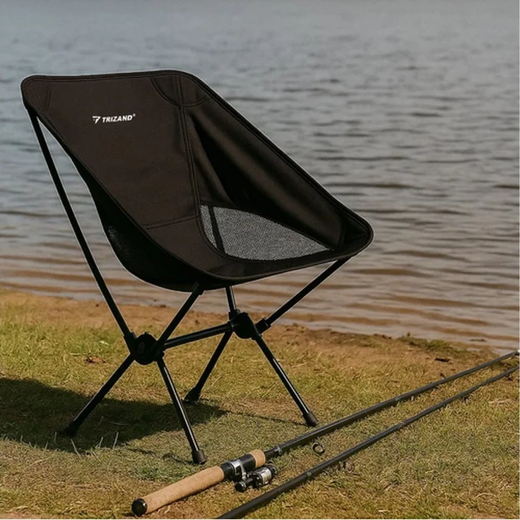 Trizand Klappstuhl Campingstuhl Strandstuhl Angelstuhl (Spar-Set, 1 St), leicht verstaubar im Auto, Schrank oder sogar im Handgepäck – Bild 4