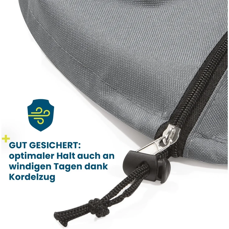 Hoberg Wetterschutzhaube für Heizstrahler 42 x 42 x 275 cm grau mit Logo – Bild 5