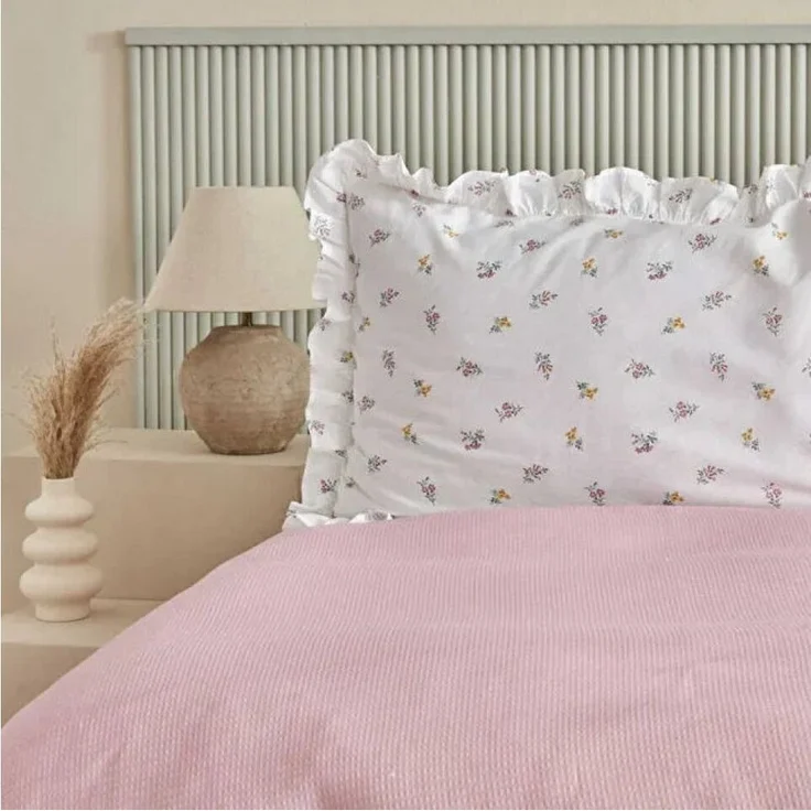 Karaca Bettwäsche Karaca Lidya Bettwäsche-Set aus 100 % Baumwolle, Einzelbett, Rosa – Bild 2