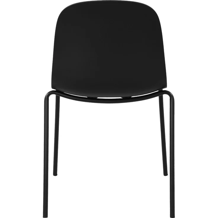 CLP Stapelstuhl Hardin mit ergonomischer Kunststoffschale und stabilem Metallgestell - Farbe:schwarz – Bild 7