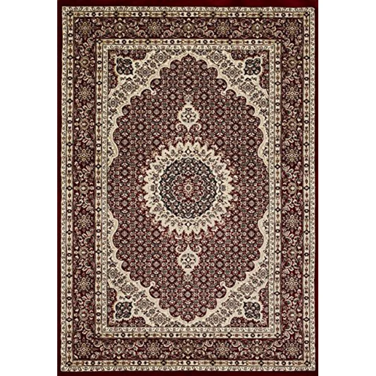 Vimoda Orientteppich Klassisch Orient Teppich Wohnzimmer Dunkel Rot Stil Ornament, Rechteckig, Höhe: 11 mm, Orient Läufer dicht gewebt in bester Qualität – Bild 8