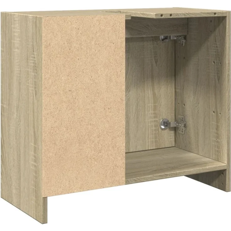 vidaXL Waschbeckenunterschrank Sonoma-Eiche 63x29x55 cm Holzwerkstoff 848131 – Bild 6