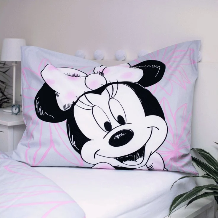 Disney Minnie Mouse Kinderbettwäsche DISNEY Minnie Mouse Bettwäsche 140x200+70x90 Baumwolle, Reißverschluss – Bild 4