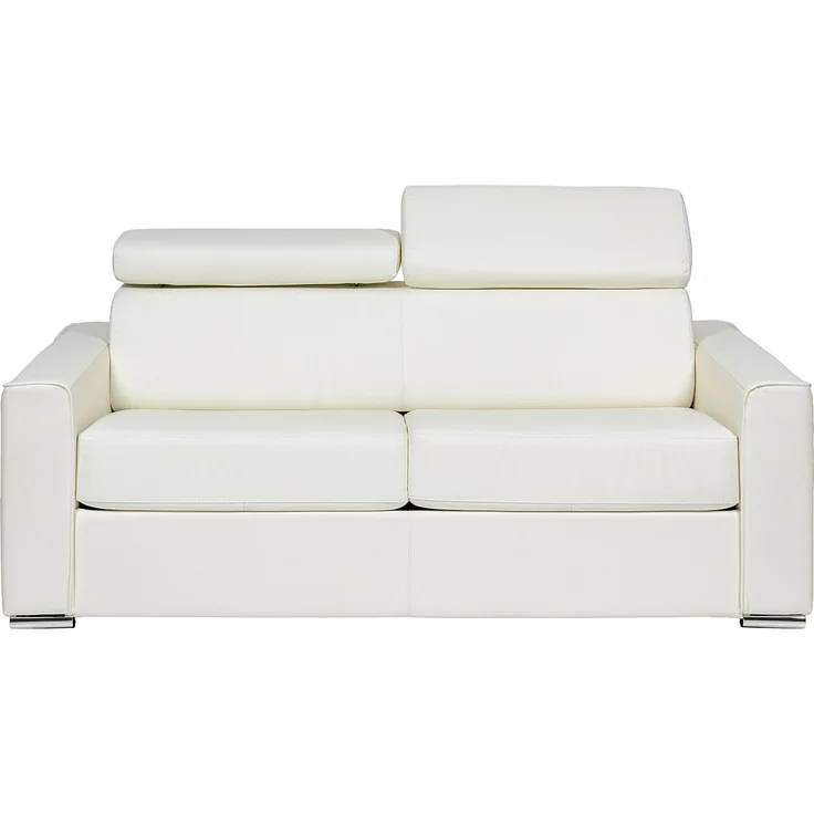Vente-unique - VIZIR - Schlafsofa - Plastik - Kunststoff (PVC), Metall - Weiß - 216 x 223 x 110 cm – Bild 3