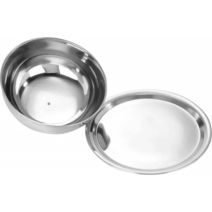 Excellent Houseware Speiseglocke mit Teller Edelstahl 442506 – Bild 3