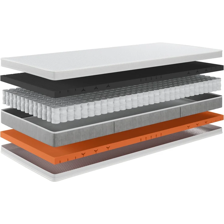 Hn8 Taschenfederkern-Matratze "Eco Spring Elite", H1/H2, 140 x 200 cm, Höhe: ca. 23 cm – Bild 3