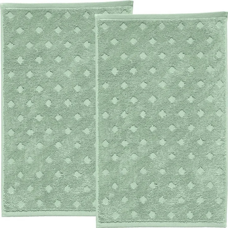 Erwin Müller Walk-Frottier "Baden-Baden" 2er-Pack, Jade, Gästetuch 2er | 30x50 cm – Bild 2