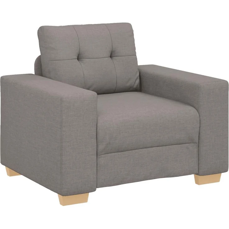vidaXL Sofasessel Taupe 100x78x80 cm Stoff 4105064 – Bild 2