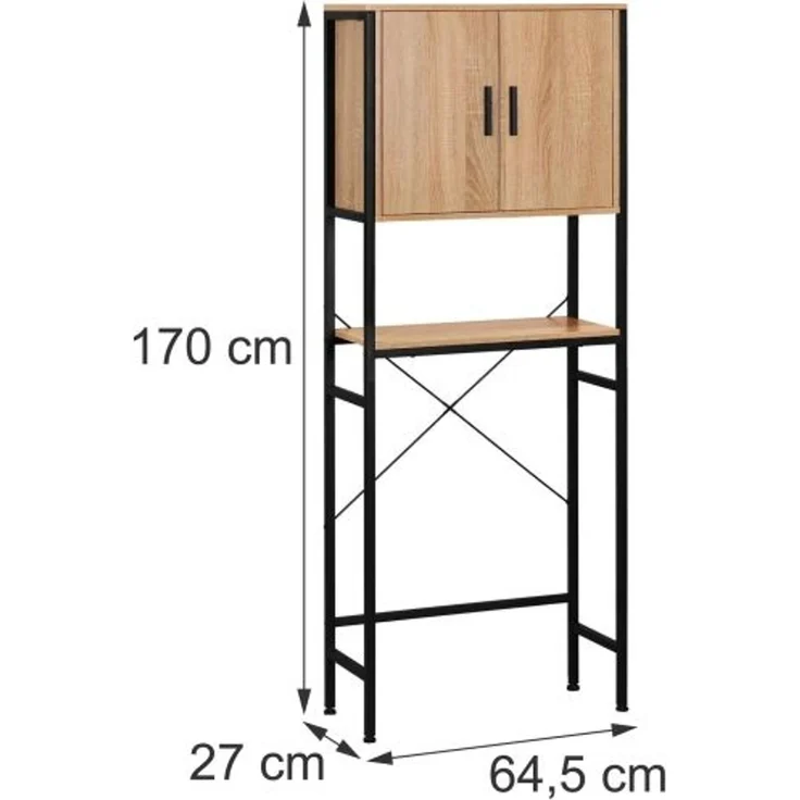 Relaxdays Waschmaschinenschrank mit 2 Türen – Bild 4