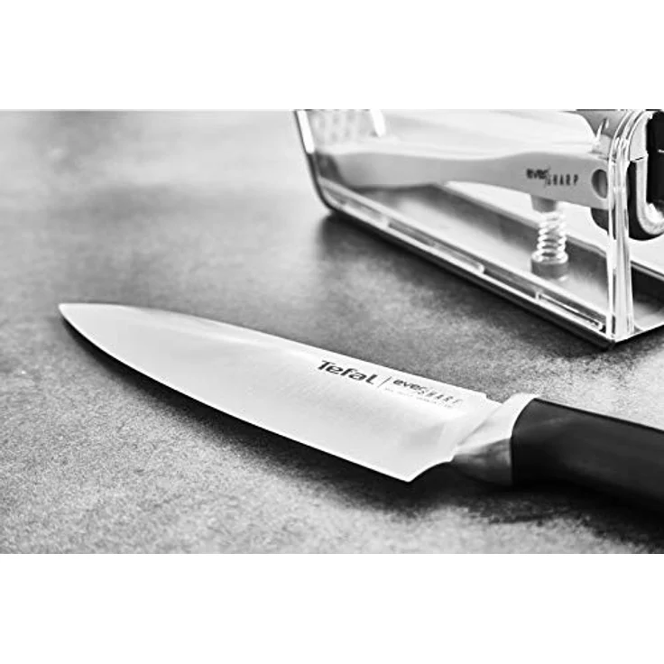 Tefal Kochmesser K25690 Ever Sharp, inkl. Messerschärfer, Edelstahl, exklusive Schleiftechnologie – Bild 9