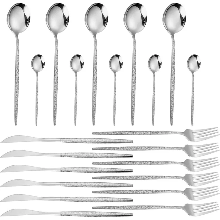 Essbesteck Besteck-Set für 6 Personen Edelstahl 24-tlg Swiss Haus SH-CTS24S