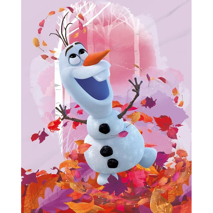 BERONAGE Tagesdecke Frozen Die Eiskönigin Decke Olaf Summer 130x170 cm Kuscheldecke, passend zur Bettwäsche, ideal für Sofa, Couch, Bett, Auto, Camping – Bild 1