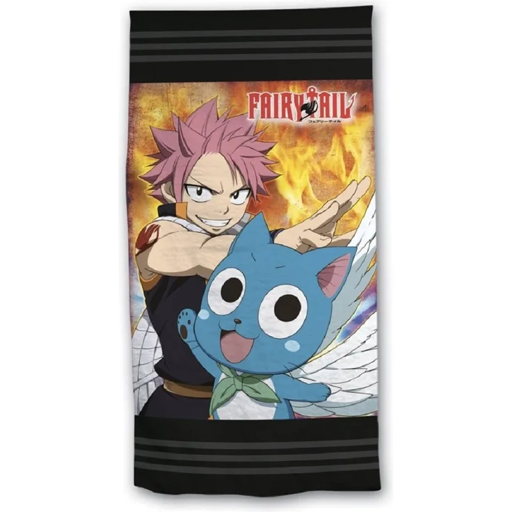 Fairy Tail Strandtuch 70x140 cm, 100% Polyester für den perfekten Strandtag