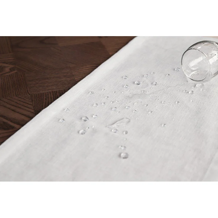 Simurq Tischdecke Wasserabweisend, Leinenoptik Tischdecke Abwaschbar - Lotuseffekt (Pflegeleicht & fleckenabweisend Tischdecken, Tischdecke Rund - Tischtuch Table Cloth) – Bild 3