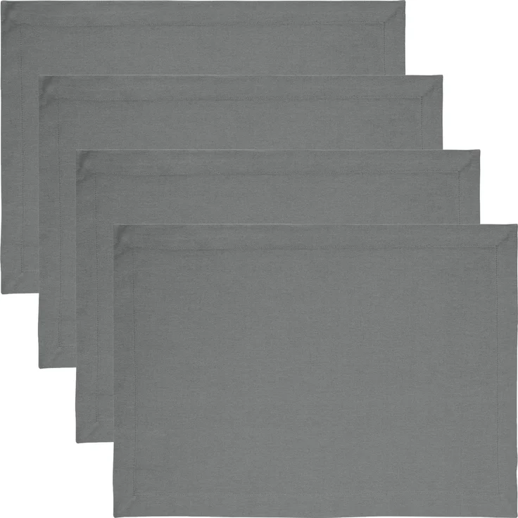 REDBEST Platzset Tischset "Tulsa" 4er-Pack, Baumwolle Uni – Bild 1